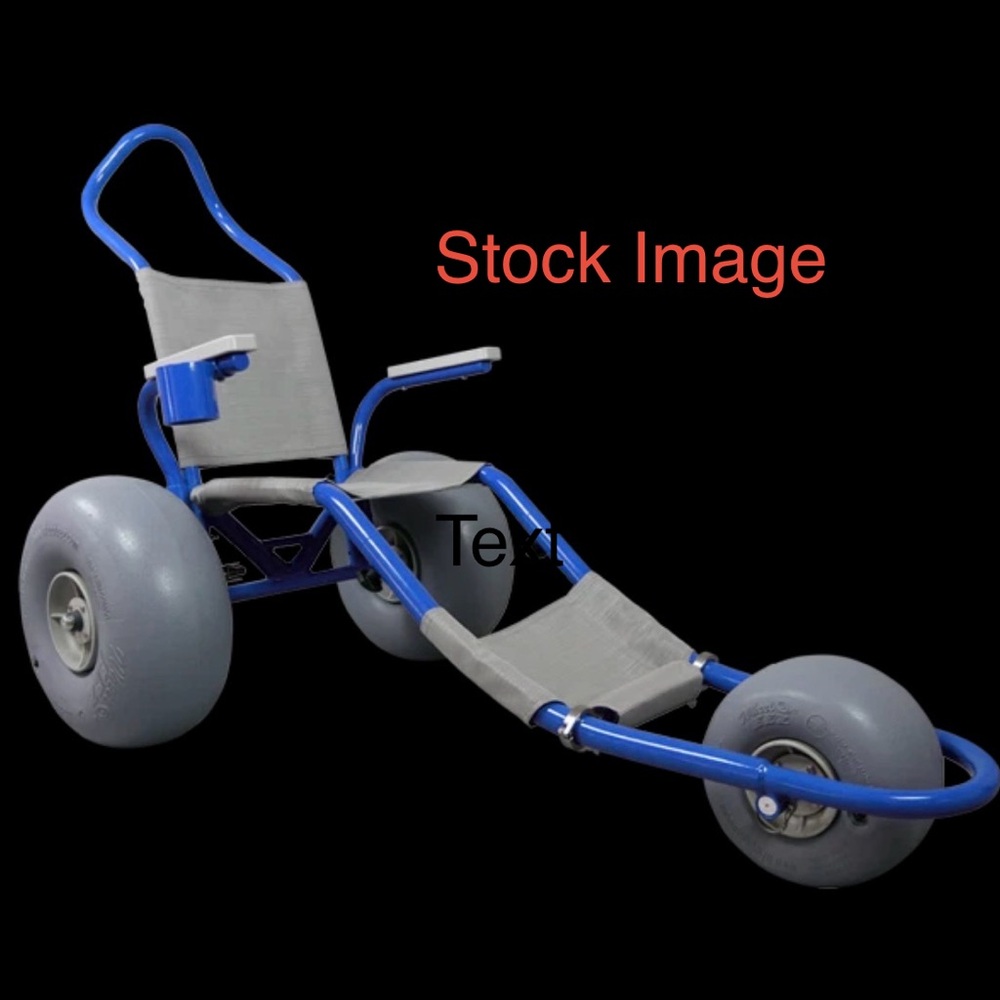 Sand Rider Amphibious Beach Wheelchair in RED